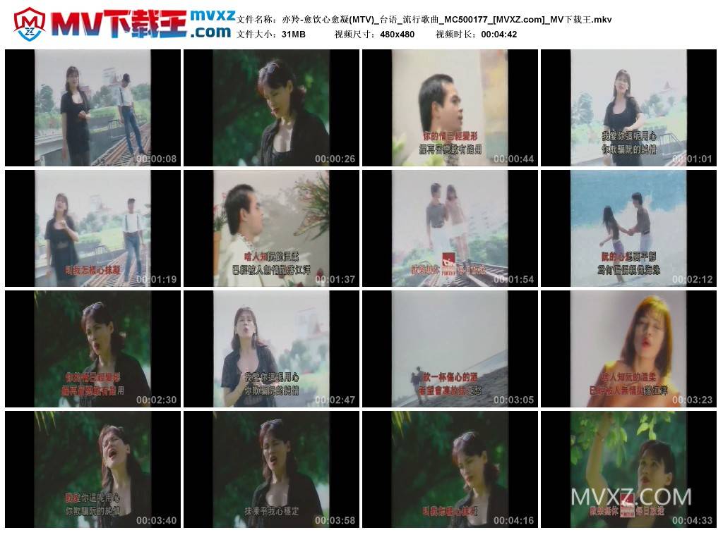 亦羚-愈饮心愈凝(MTV)_台语_流行歌曲_MC500177